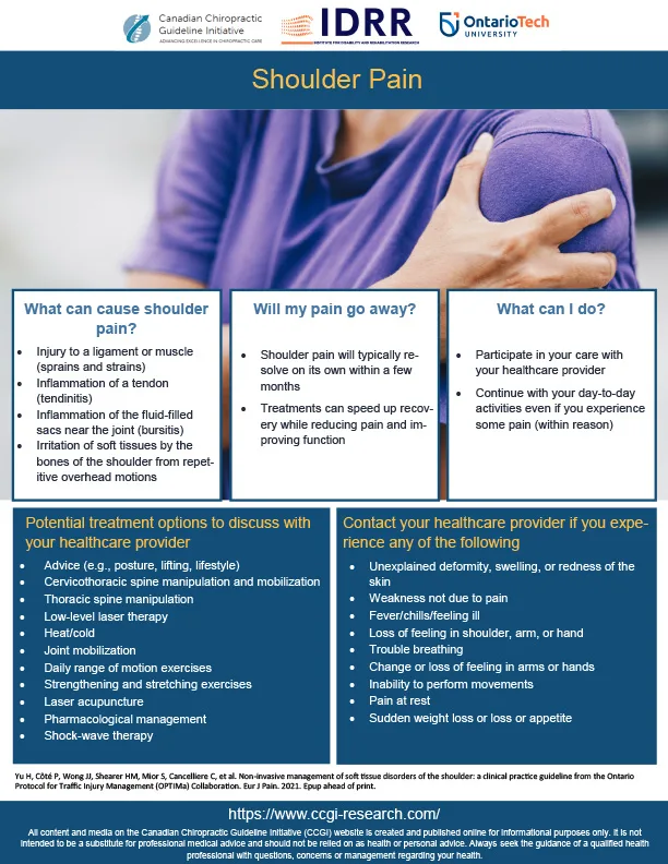 CCGI Shoulder Pain Patient Handout Screenshot